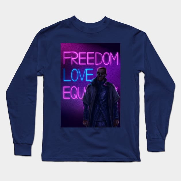 Freedom, Love, Equality - Detroit: Become Human Long Sleeve T-Shirt by ParrotChixFish